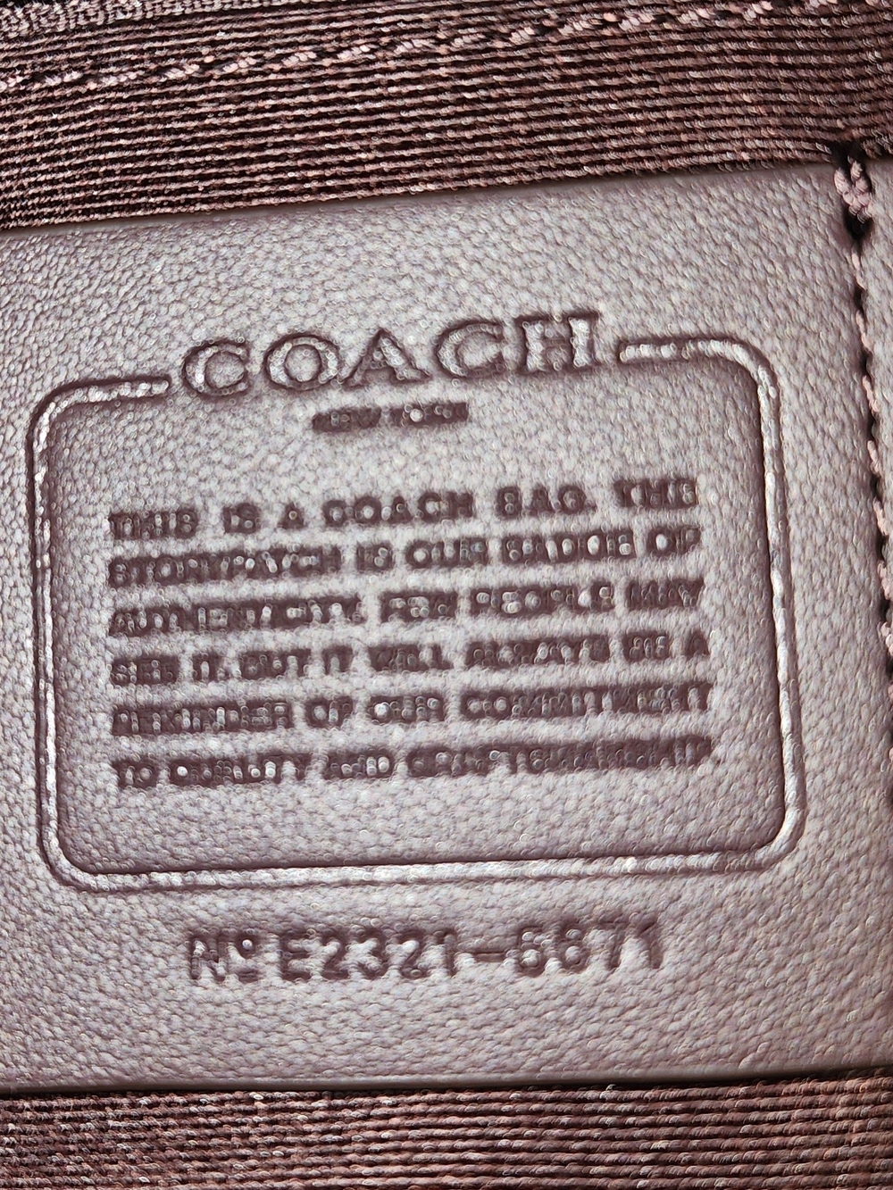 Coach Court Signature Canvas Mini Backpack in Lavender and Brown. E2321-6671. - Picture 2 of 16